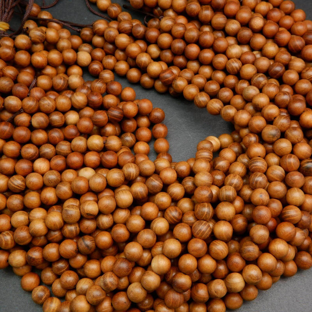 Wood beads.