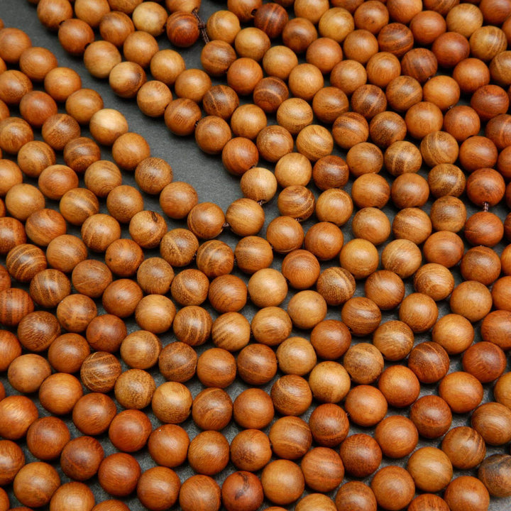 Wood beads.