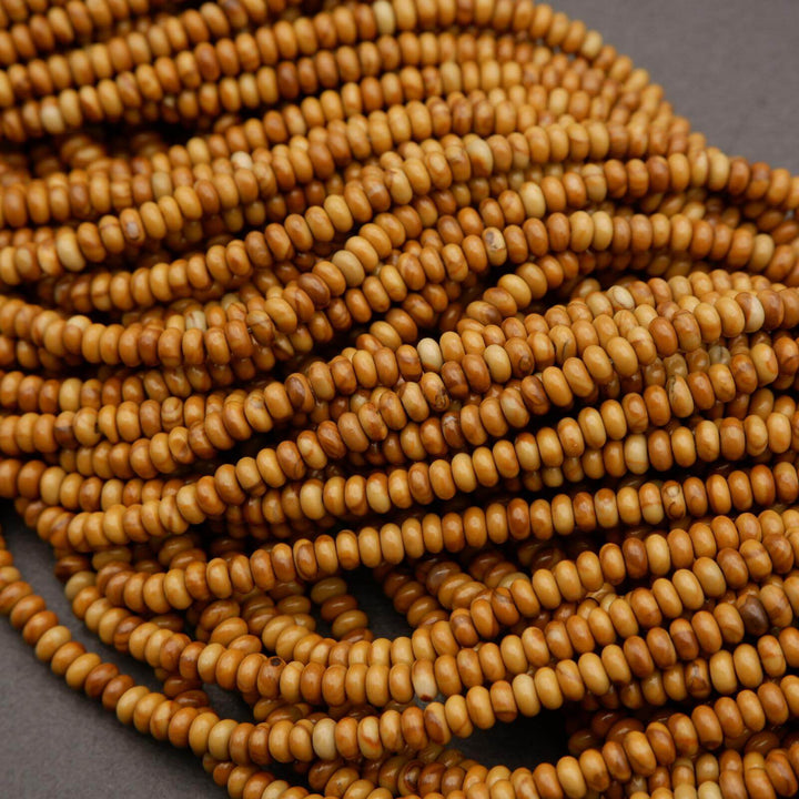 Wooden Jasper · Smooth · Rondelle · 2x4mm, Tejas Beads, Beads