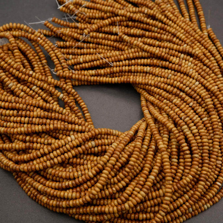 Wooden Jasper · Smooth · Rondelle · 2x4mm, Tejas Beads, Beads