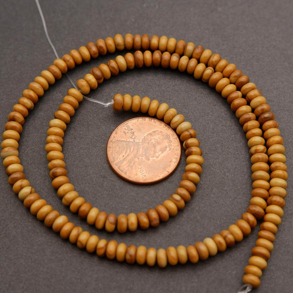 Wooden Jasper · Smooth · Rondelle · 2x4mm, Tejas Beads, Beads