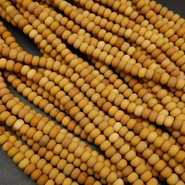 Yellow Mookaite Beads.