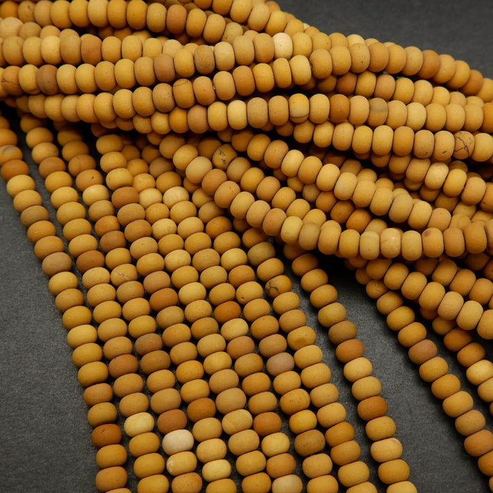 Yellow Mookaite Beads.