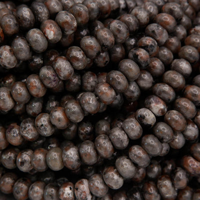 Yooperlite · Smooth · Rondelle · 6mm, 8mm