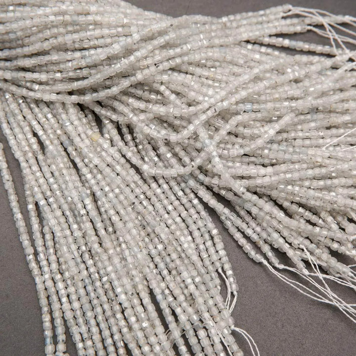 Zircon · Microfaceted · Cube · 2.5mm, Tejas Beads, Beads