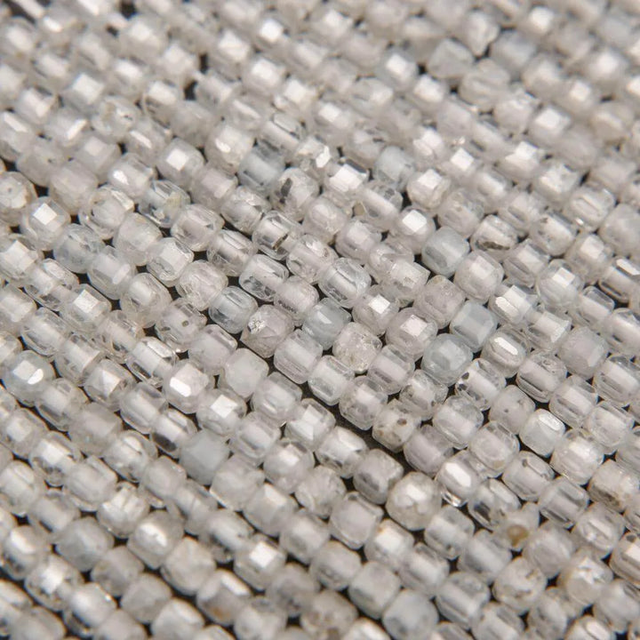 Zircon · Microfaceted · Cube · 2.5mm, Tejas Beads, Beads