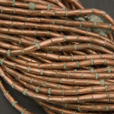 Ethiopian Copper · Smooth · Tube · 4mm