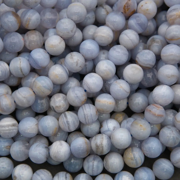 Close-up of blue and white marbled stones