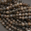 Chocolate Brown Moonstone round gemstone beads