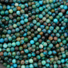 Close-up of turquoise and brown beads