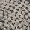 Close-up of faceted clear quartz star beads with natural veils and checkerboard facets