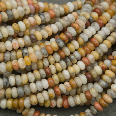 Crazy Lace Agate · Smooth · Rondelle · 2x4mm