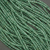 Natural green aventurine heishi rondelle beads for jewelry making
