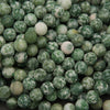 Natural Green Tree Agate round gemstone beads