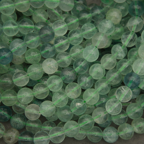 Close-up of green beads on a string