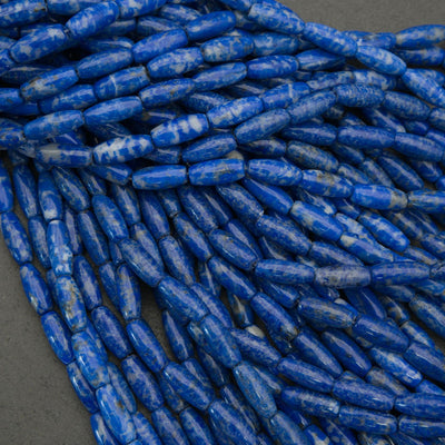 Lapis Lazuli · Smooth · Barrels · 5x12mm **CLEARANCE**