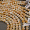 Polished citrine crystal beads for jewelry making