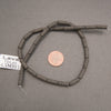 Natural black lava rock tube gemstone beads for handmade bracelets, necklaces, and DIY jewelry designs.