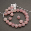 pink beads close up