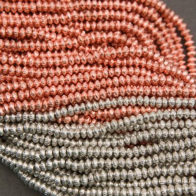Artisan Brass · Ribbed Edge · Rondelle Saucer · 3mm