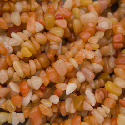 Orange Aventurine · Smooth · Freeform Chips · 6mm