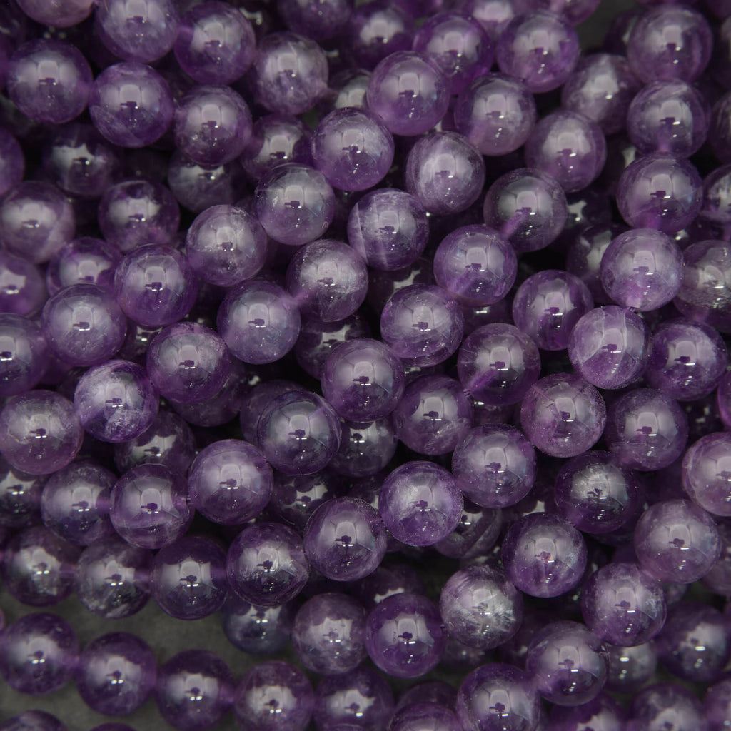 Close-up of purple beads