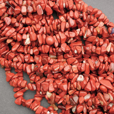 Red Jasper · Smooth · Freeform Chips · 7mm