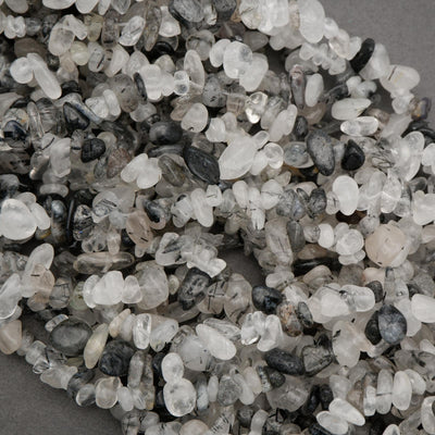 Tourmalated Quartz · Smooth · Freeform Chips · 7mm