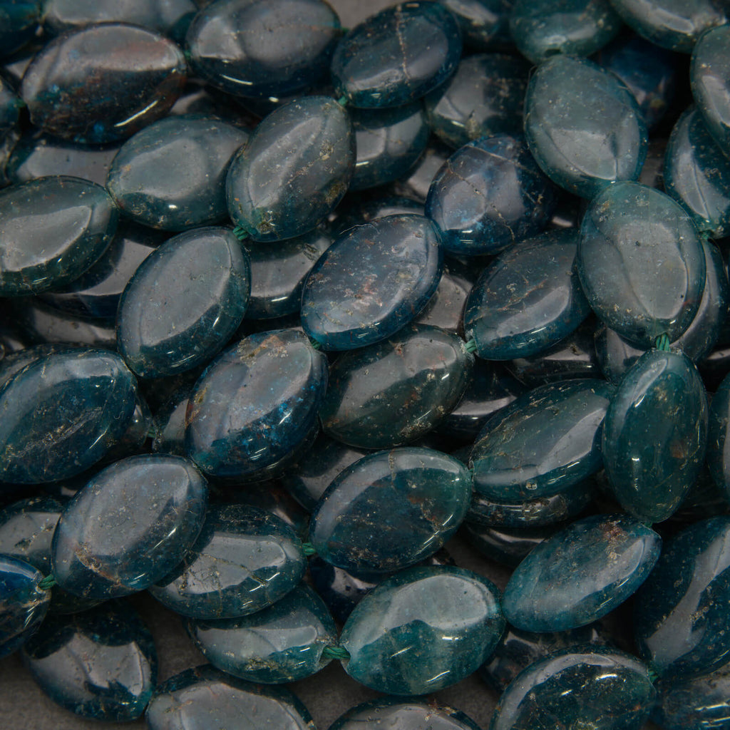 Close-up of blue oval stones