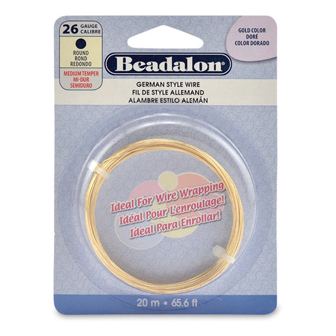 Gold plated german style shaping wire.
