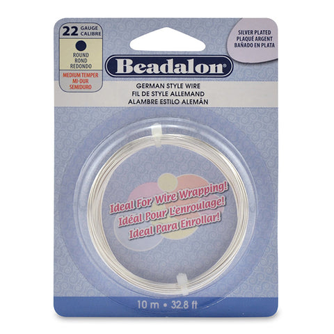 Silver plated german style shaping wire.