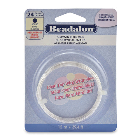 Silver plated german style shaping wire.