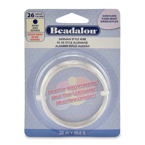 Silver plated german style shaping wire.