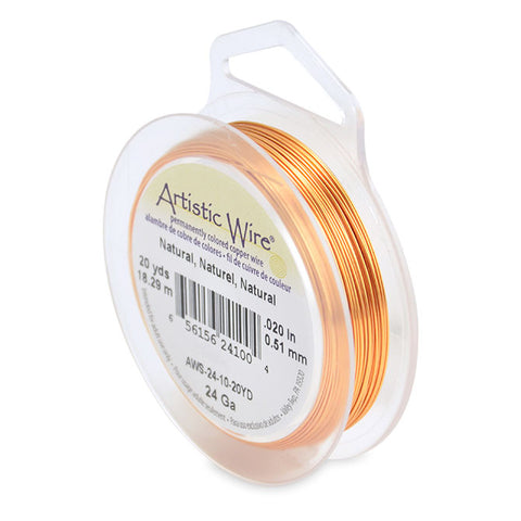 24 Gauge Natural Copper Artistic Wire
