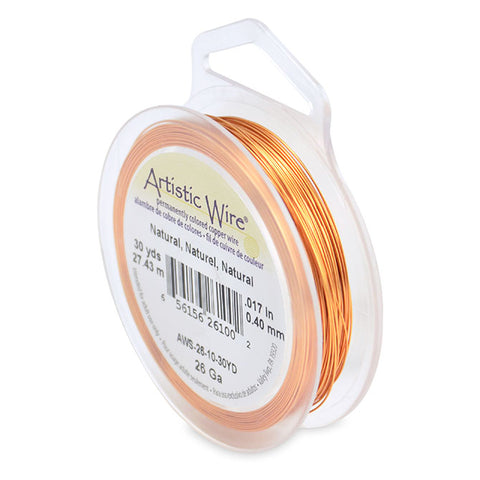 26 Gauge Natural Copper Color Artistic Wire
