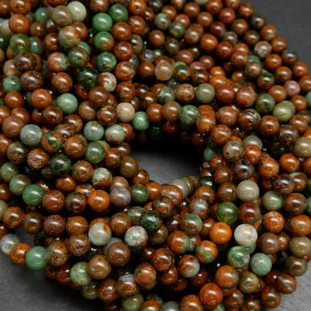 African Green Opal Beads.