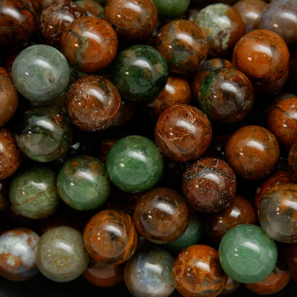 African Green Opal Beads.