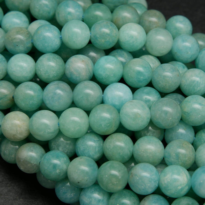 Blue Peruvian Amazonite Beads.