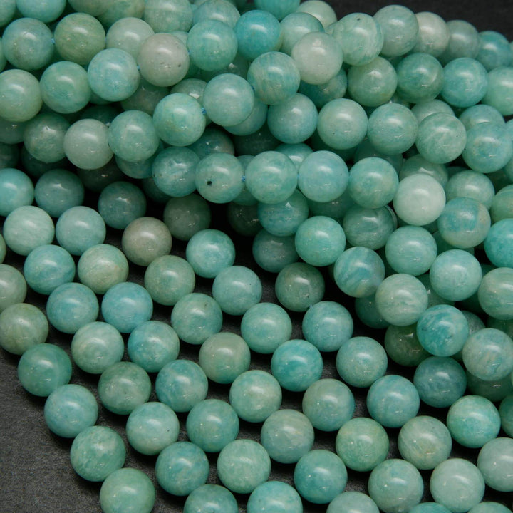 Blue Peruvian Amazonite Beads.