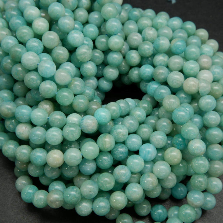 Blue Peruvian Amazonite Beads.