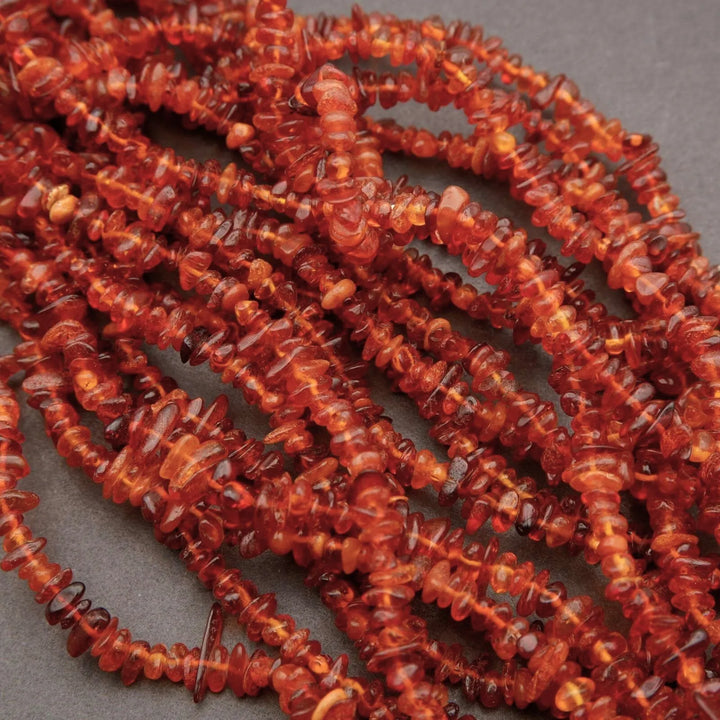Amber · Smooth · Chips · 6mm, Tejas Beads, Beads