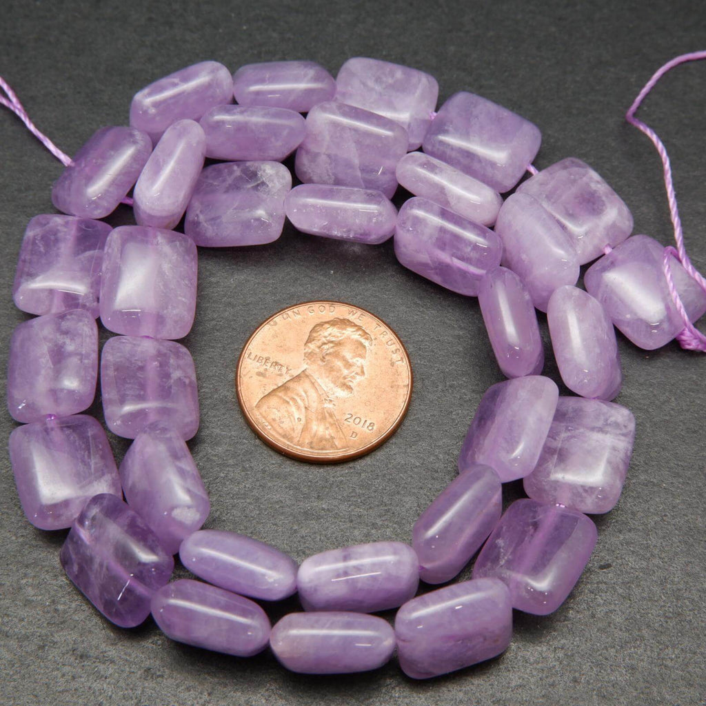 Lavender Cape Amethyst Rectangular Beads.