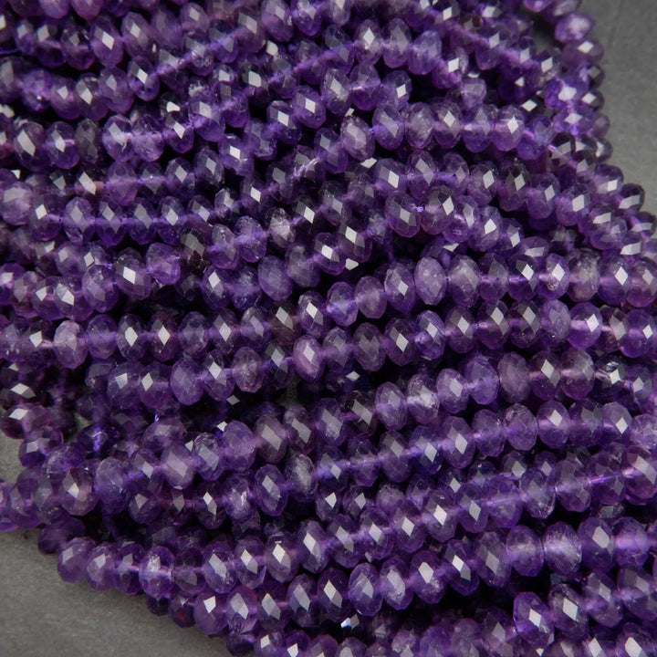 Faceted Amethyst Beads.