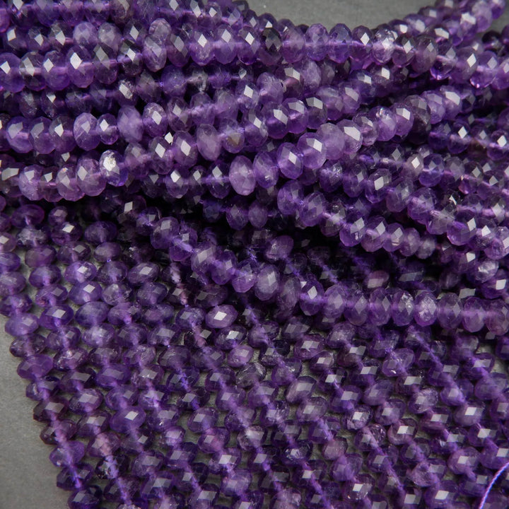 Faceted Amethyst Beads.