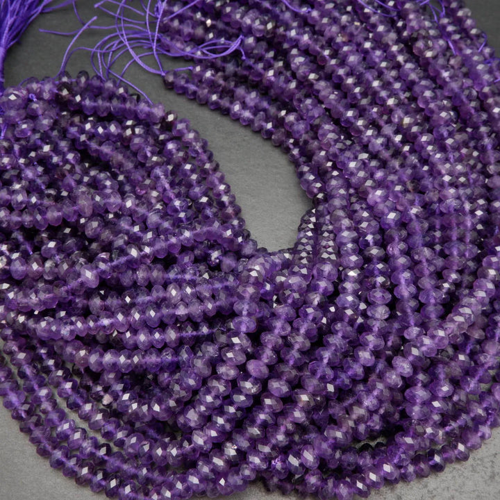 Faceted Amethyst Beads.
