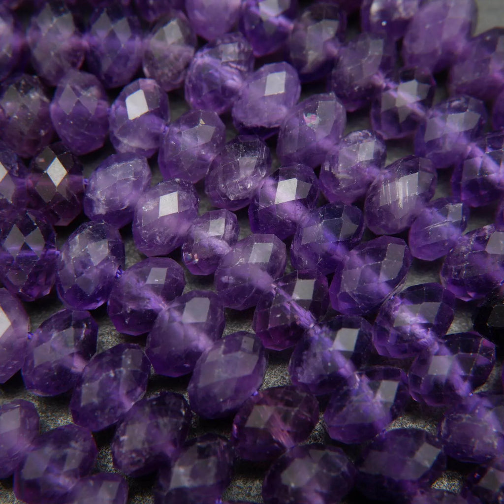 Faceted Amethyst Beads.