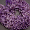 Amethyst round purple beads.