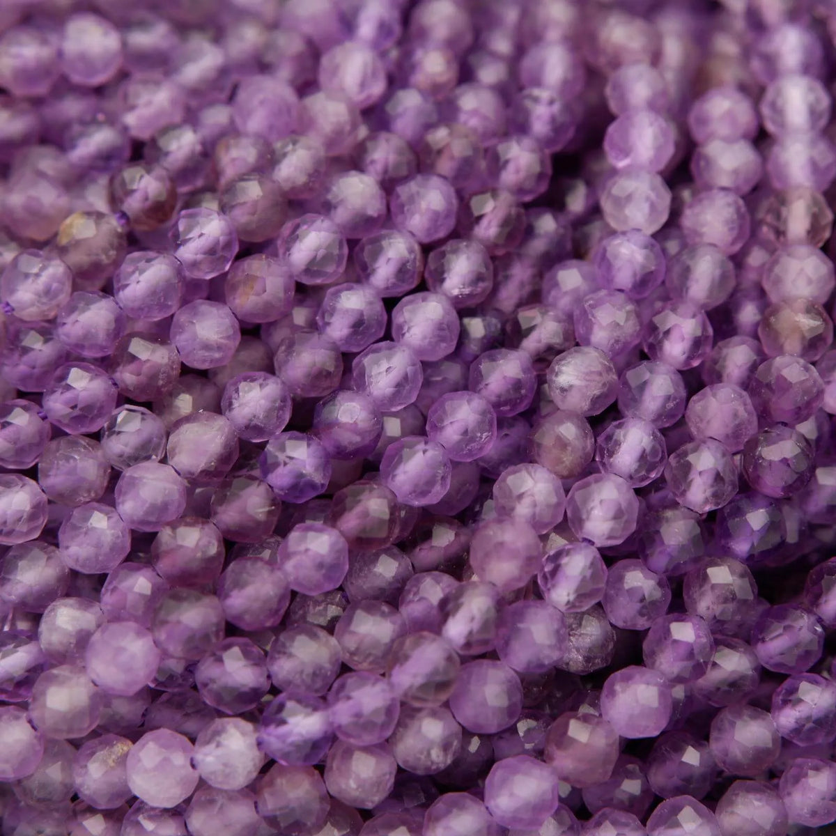 Amethyst · Ombre · Microfaceted · Round · 4mm Bead Tejas Beads