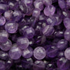 Amethyst Faceted Coin Beads.