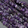 Purple Raw Amethyst Nuggets Shape Beads